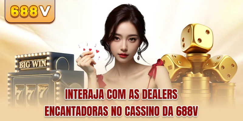 Interaja com as dealers encantadoras no cassino da 688v